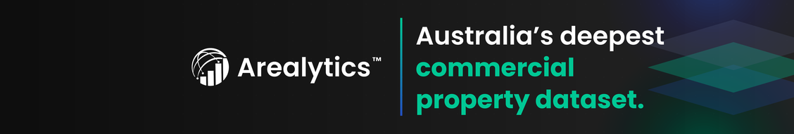 Arealytics LinkedIn banner, near-black ground