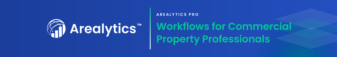 Arealytics LinkedIn banner, cobalt ground